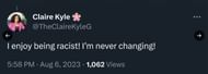 Elementary School teacher, Danielle Allen's tweet. (Image via Twitter)